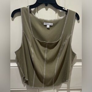 MACYS - AND NOW THIS Plus Size Scoop/Square Neck Top